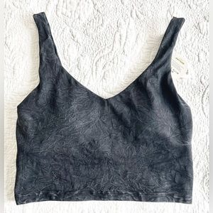 BNWT Offline by Aerie Real Me Black Recharge Mineral Wash Sports Bra Bralette S!